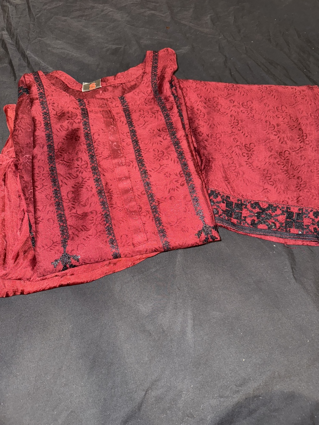 Three Shalwar Kameez Suits and Dupatta