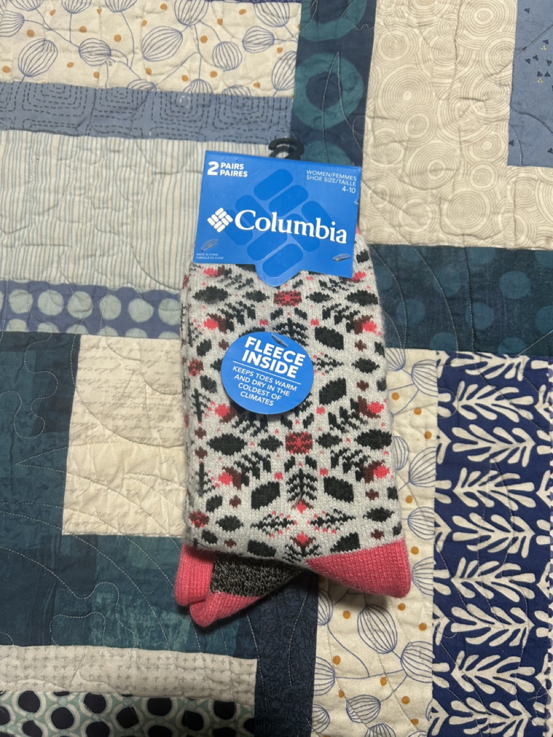 Columbia Women's Fleece-Lined Socks - 2 Pairs