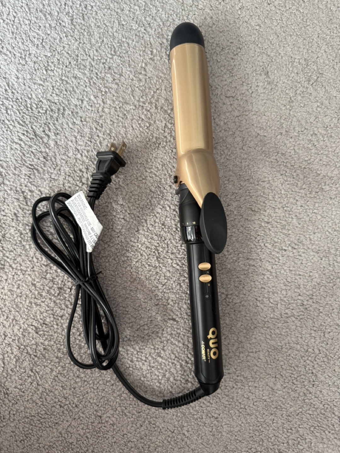 Quo Beauty 1” Clamp Curling Iron
