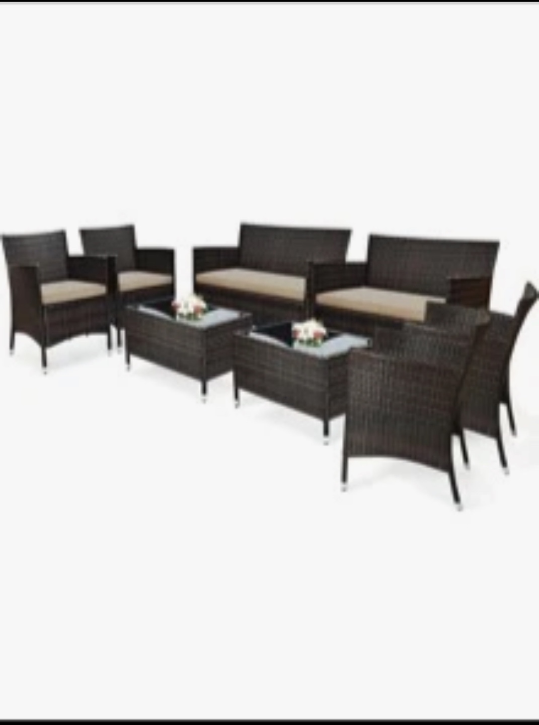 Wicker Patio Furniture Set - 8 Pieces - photo 3