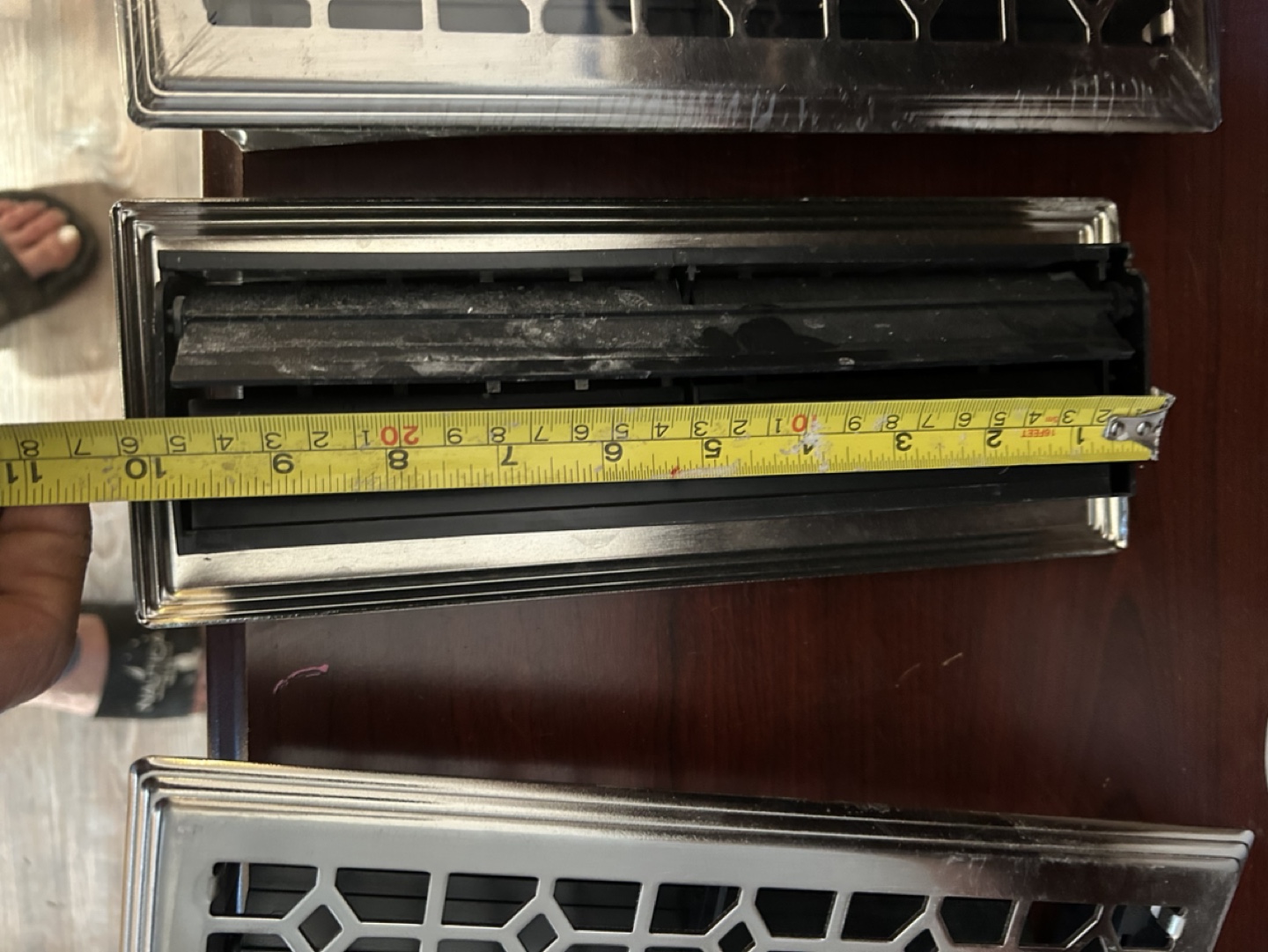 Three Nickel-Plated Register Vents - photo 5