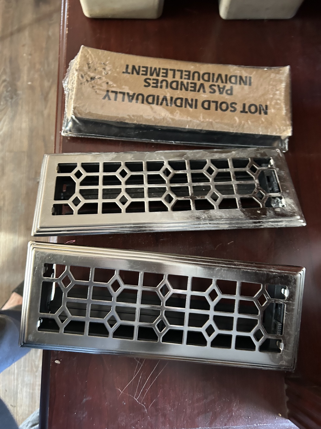 Three Nickel-Plated Register Vents - photo 3