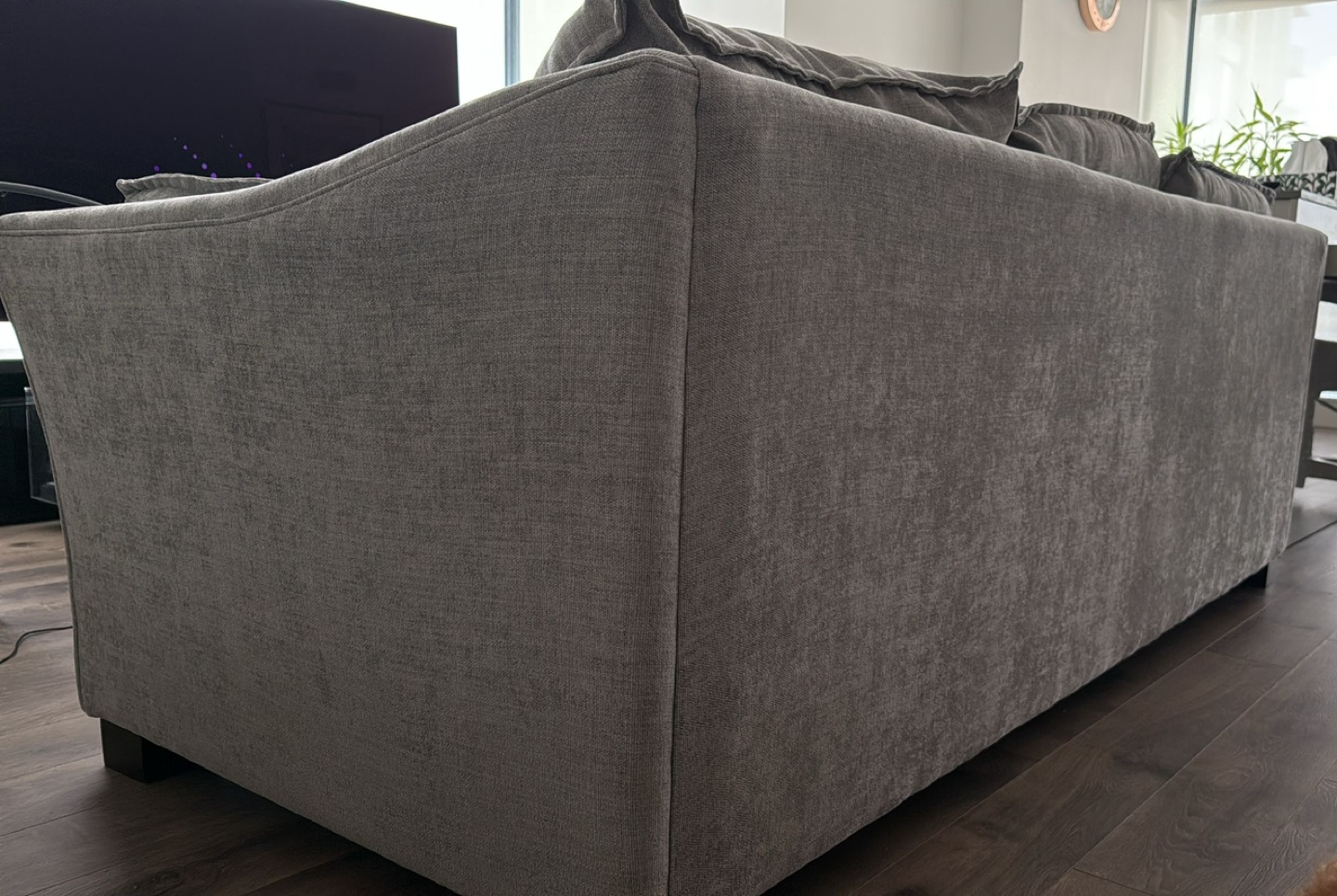 Grey Fabric Sofa excellent condition - photo 2