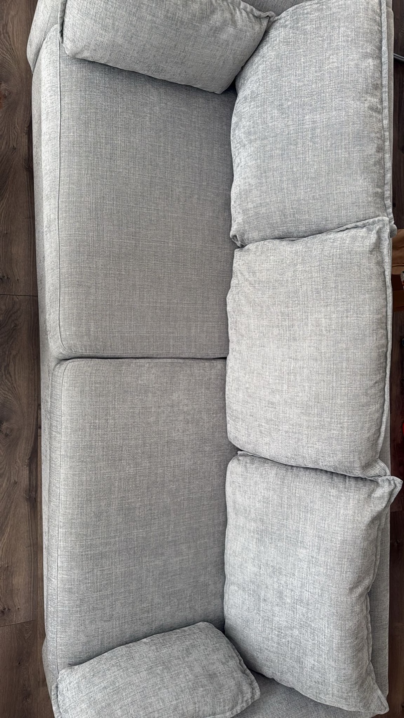 Grey Fabric Sofa excellent condition - photo 3
