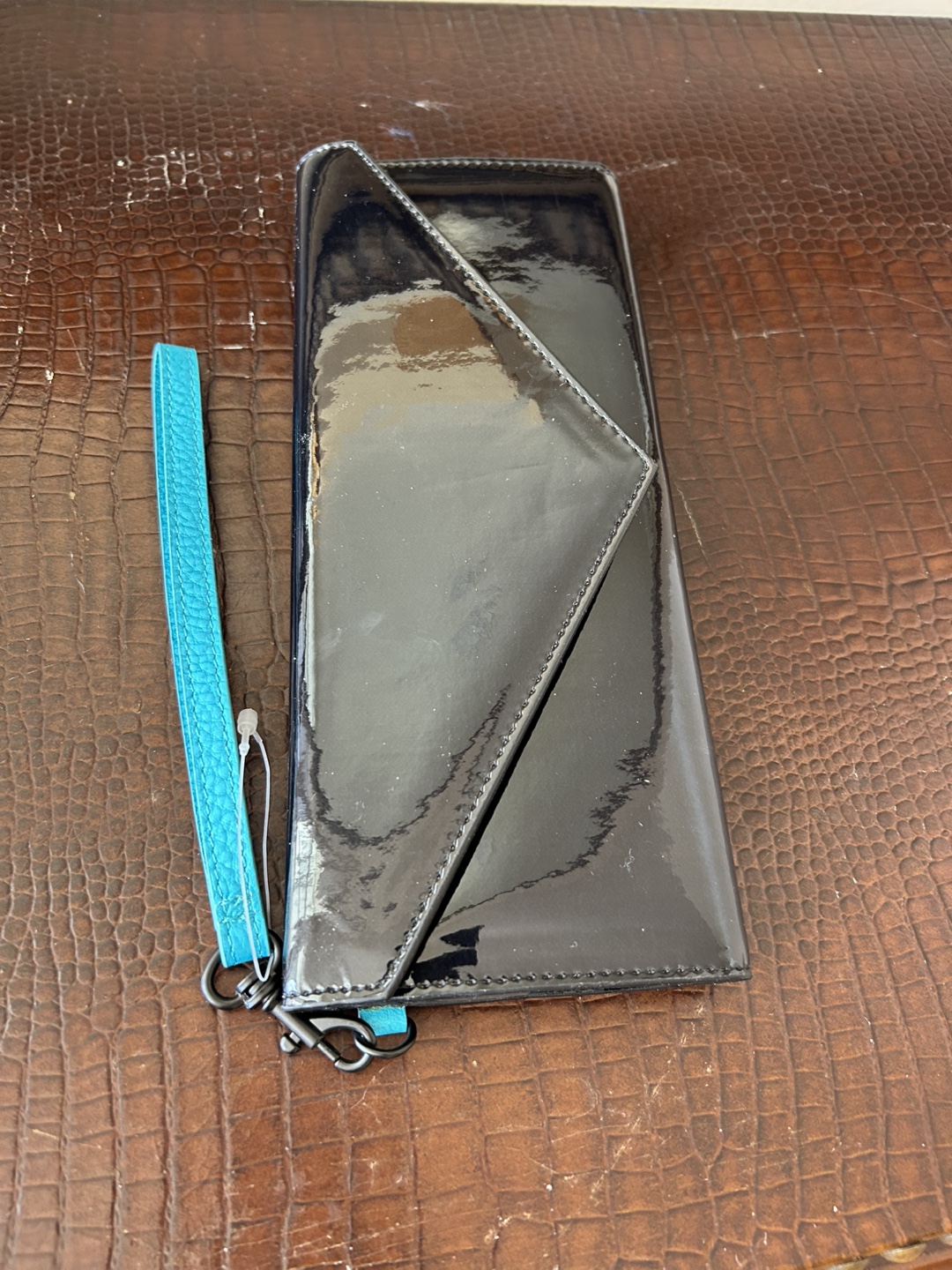 Marc by Marc Jacobs Black Patent Leather Wallet - photo 2
