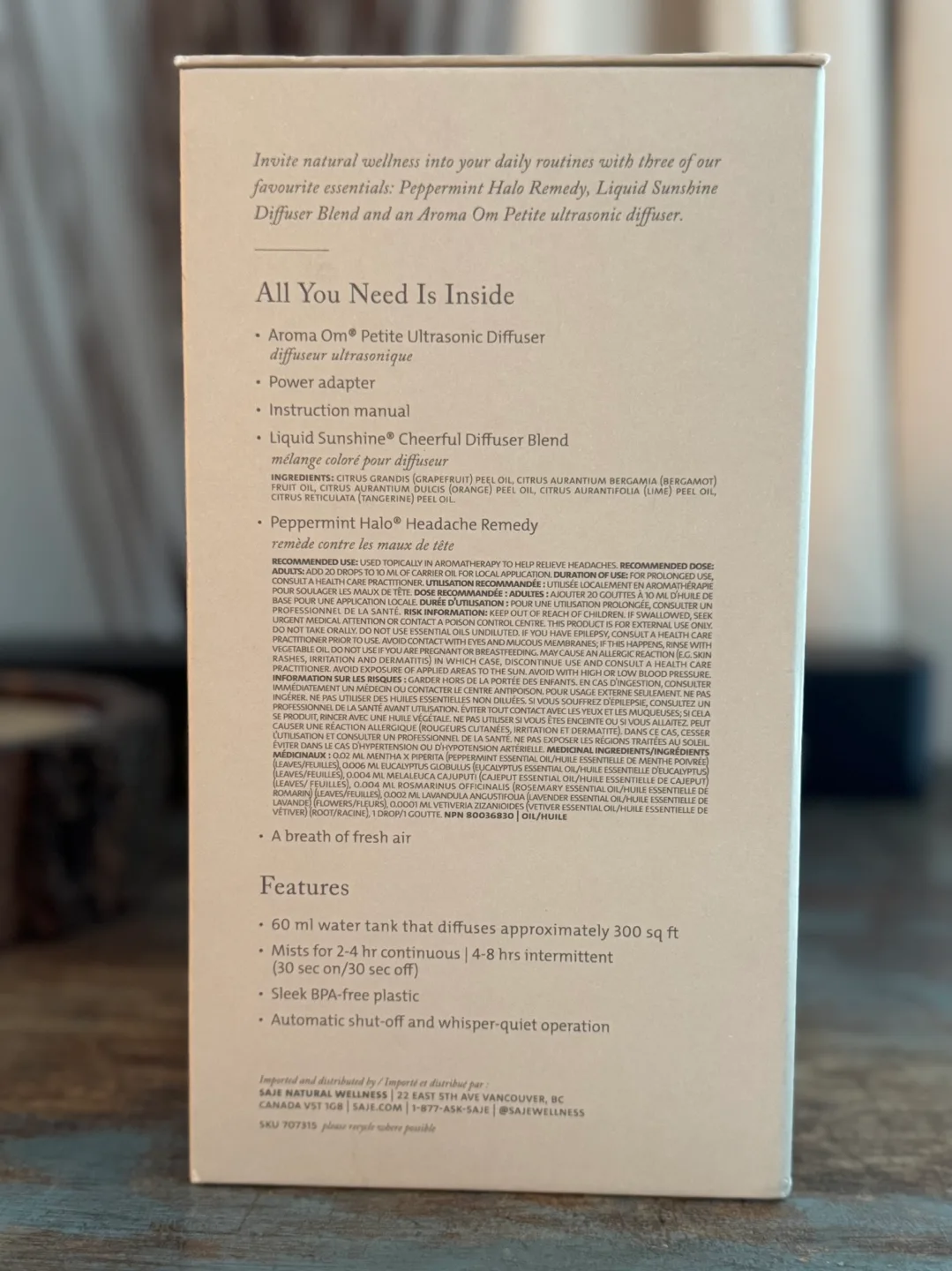 Saje Wellness Mini Diffuser image indicator(7)