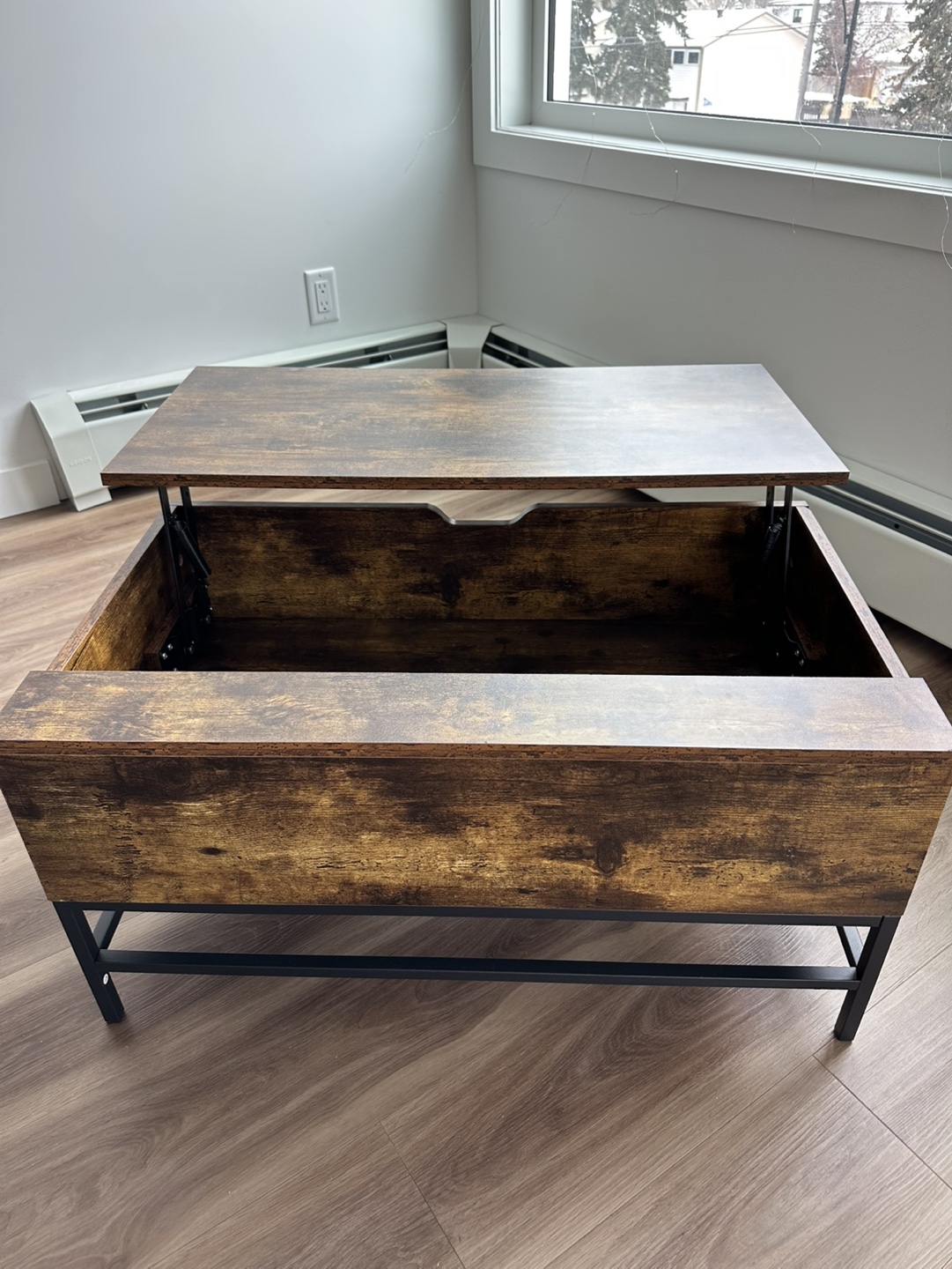 Lift-Top Coffee Table with Storage - photo 3