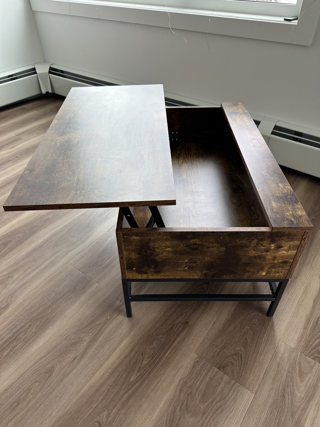 Lift-Top Coffee Table with Storage - photo 4