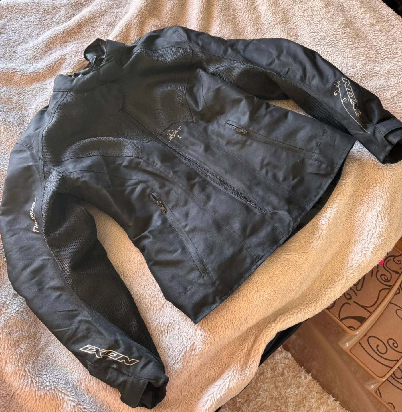 Women's Black IXON Motorcycle Jacket image indicator(2)