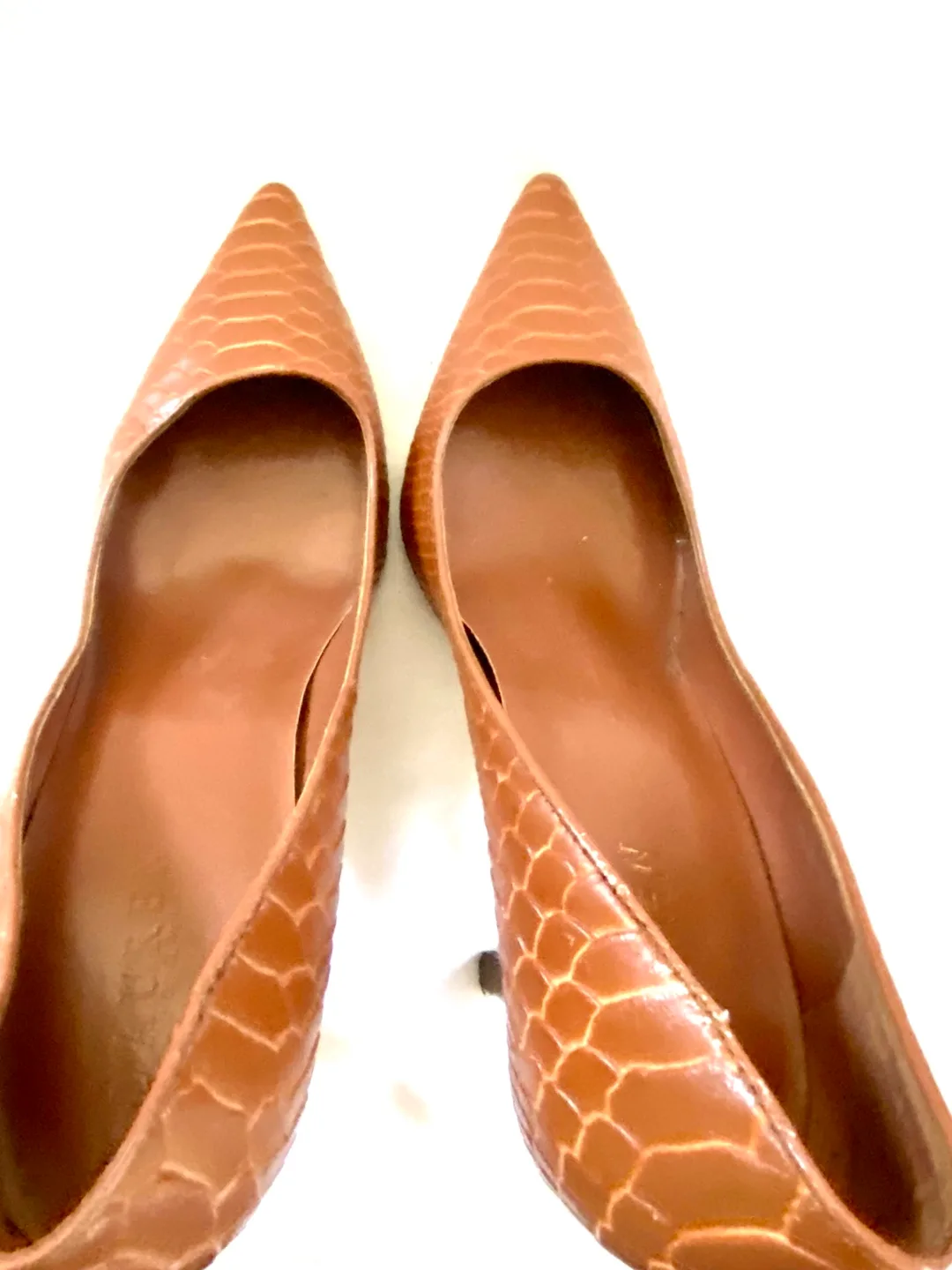 Ralph Lauren Brown Snakeskin Heels, Size 10 image indicator(4)