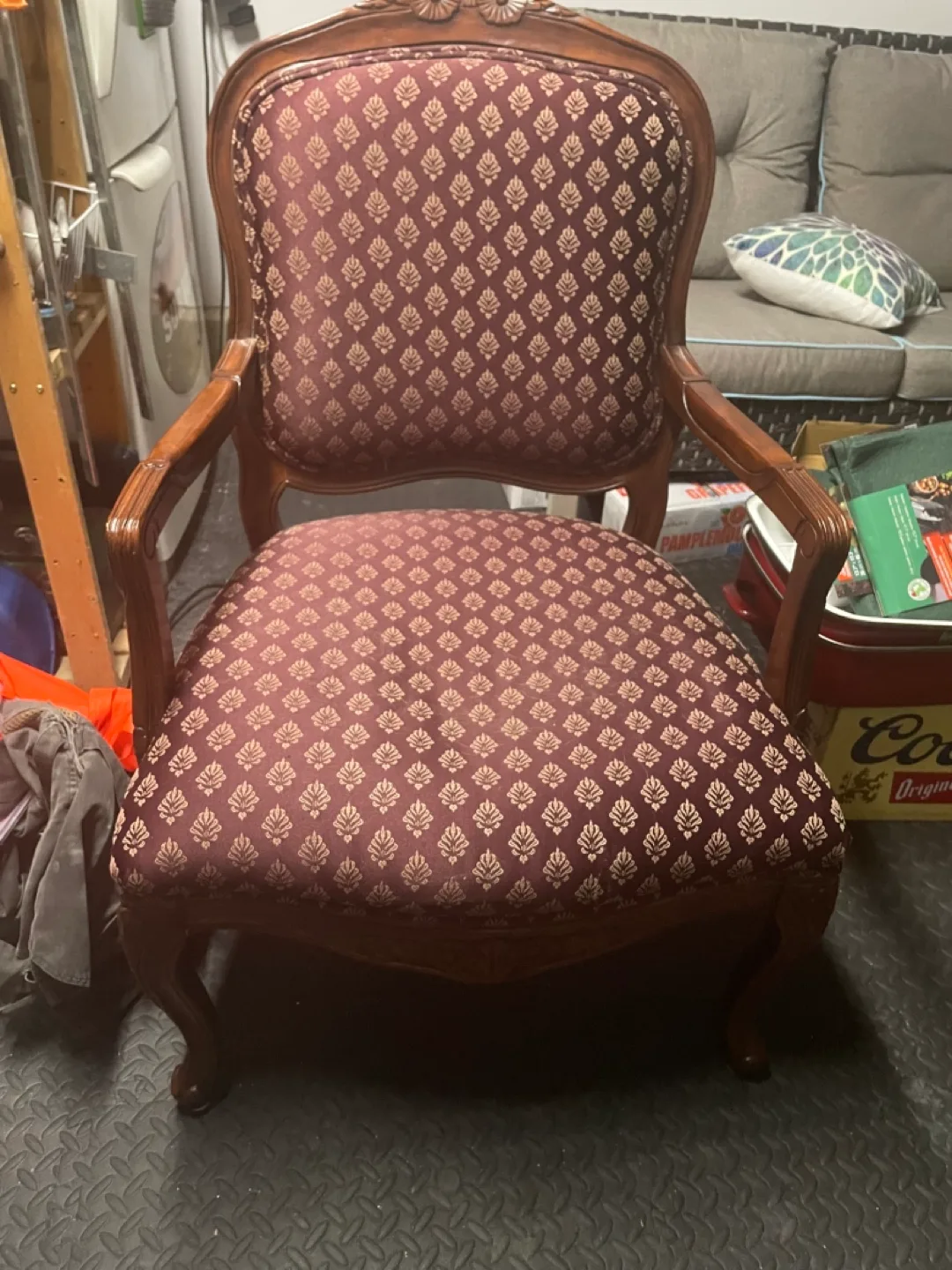 Elegant Wooden Armchair image indicator(2)