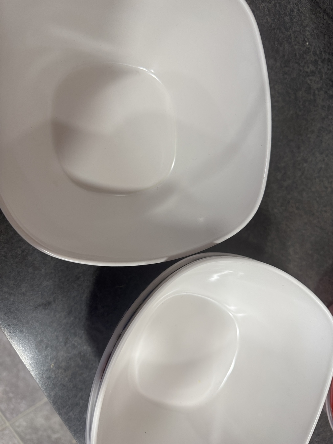 Set of three floral melamine bowls - photo 3