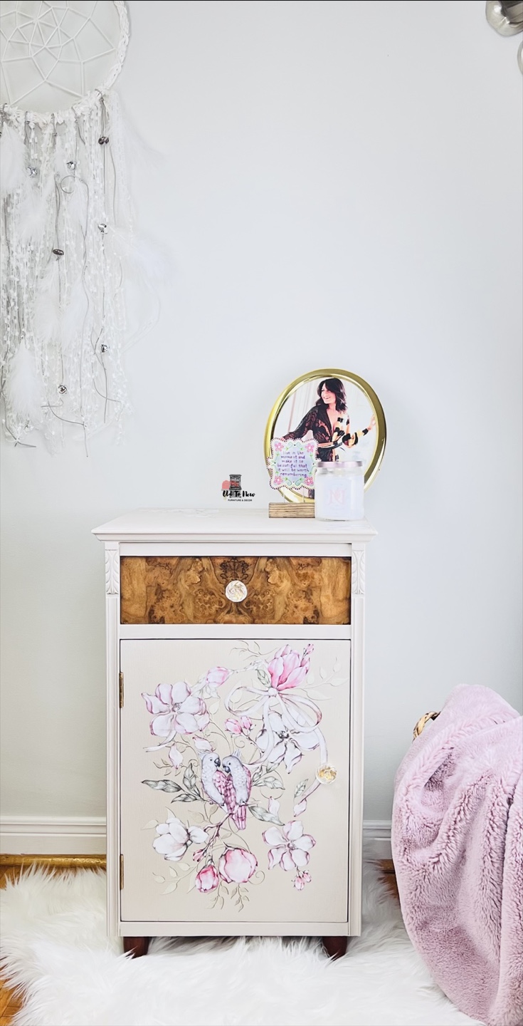 Vintage Floral Accent Cabinet - photo 3