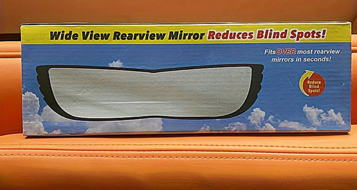 Angel View Wide Angle Rearview Mirror - Blind Spot Eliminator