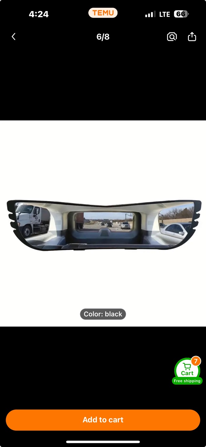 Angel View Wide Angle Rearview Mirror - Blind Spot Eliminator - photo 3