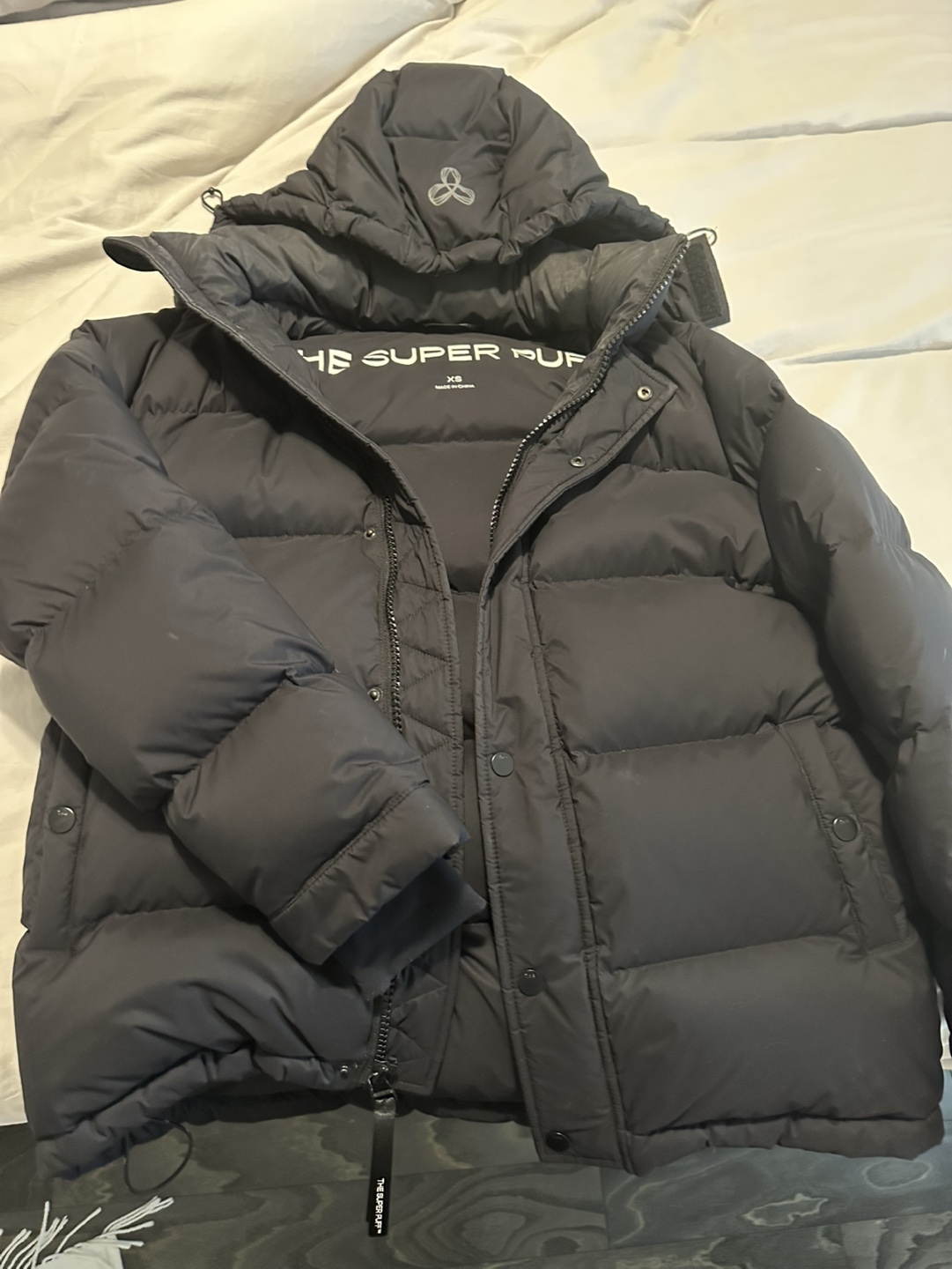 The Super Puff XS Black Down Jacket