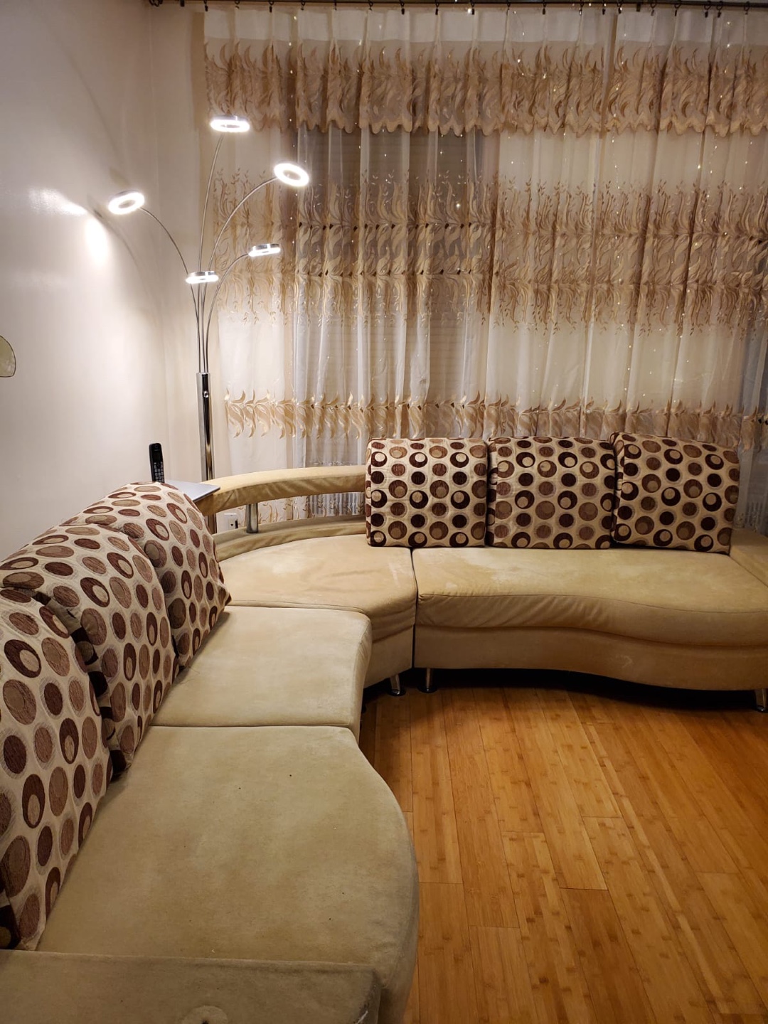 Beige Sectional Sofa Bed