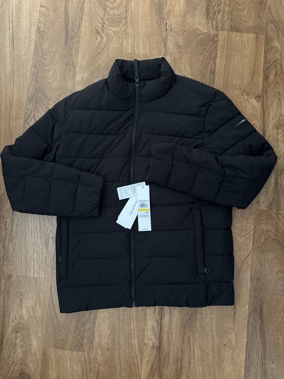 Men's Calvin Klein Black Puffer Jacket - Size M