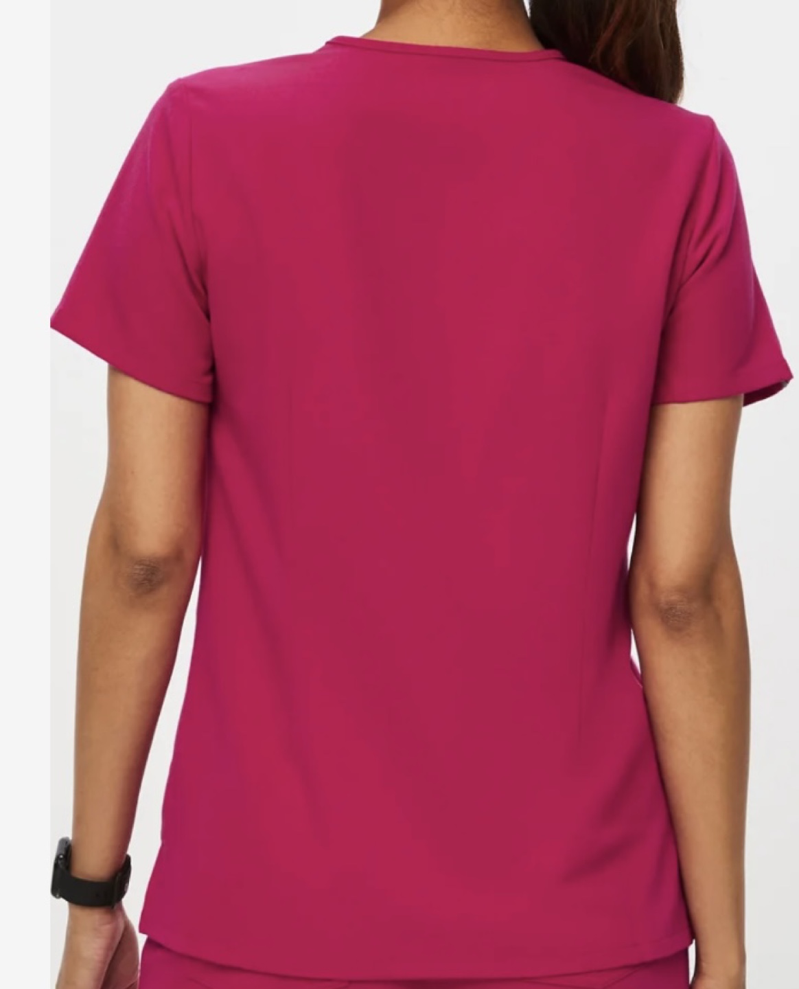 FIGS Ultra Rose Casma Scrub Top - Size Small - photo 3