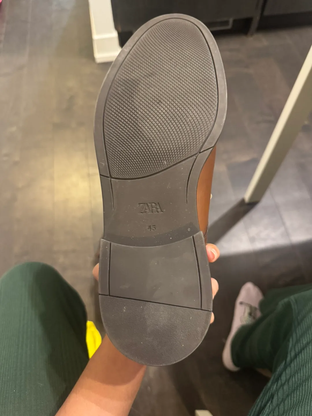 Brand new Zara Men's Brown Leather Monk Strap Shoes - Size 45 image indicator(4)