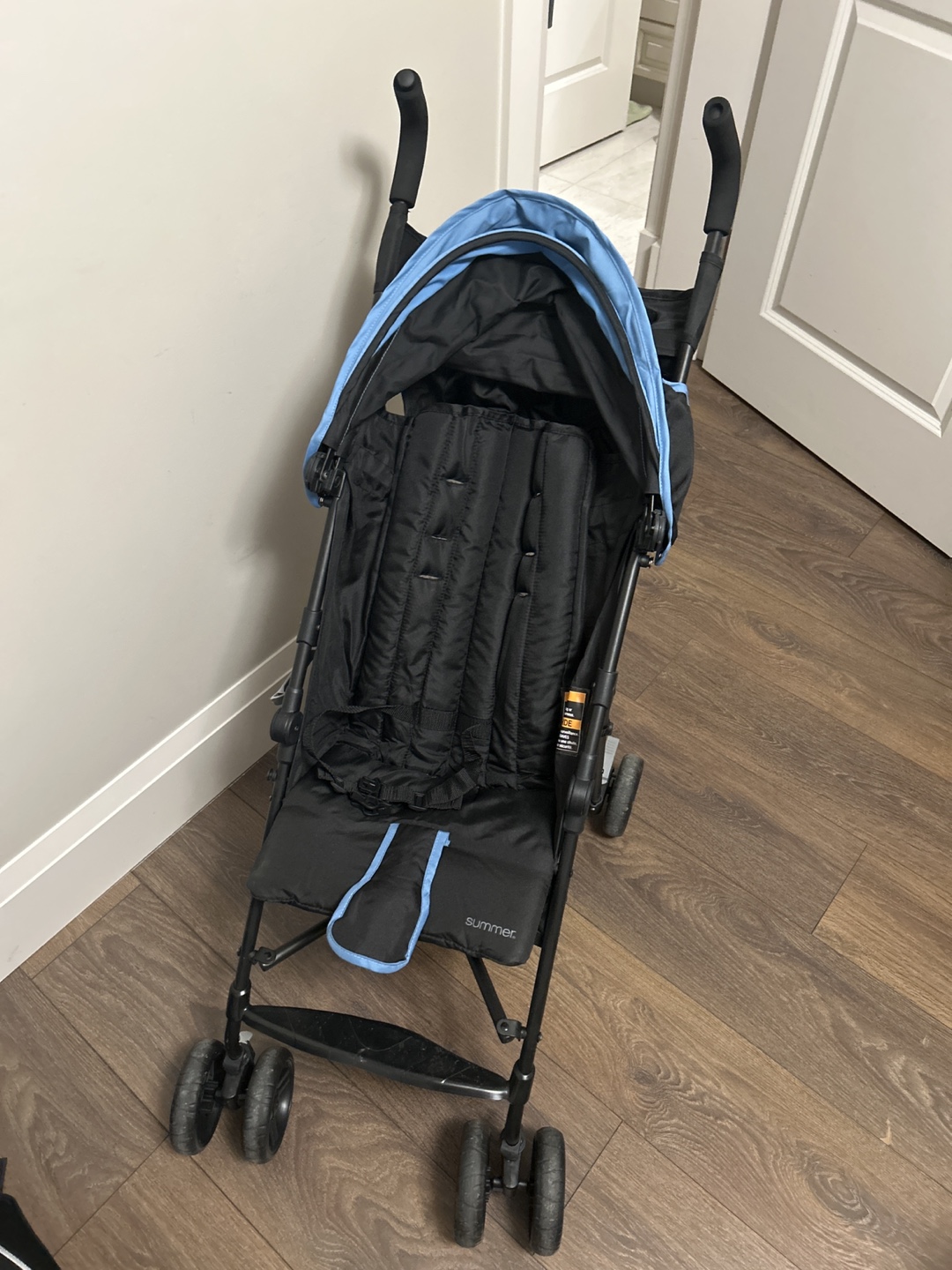 Summer 3Dmini Convenience Stroller - Black and Light Blue