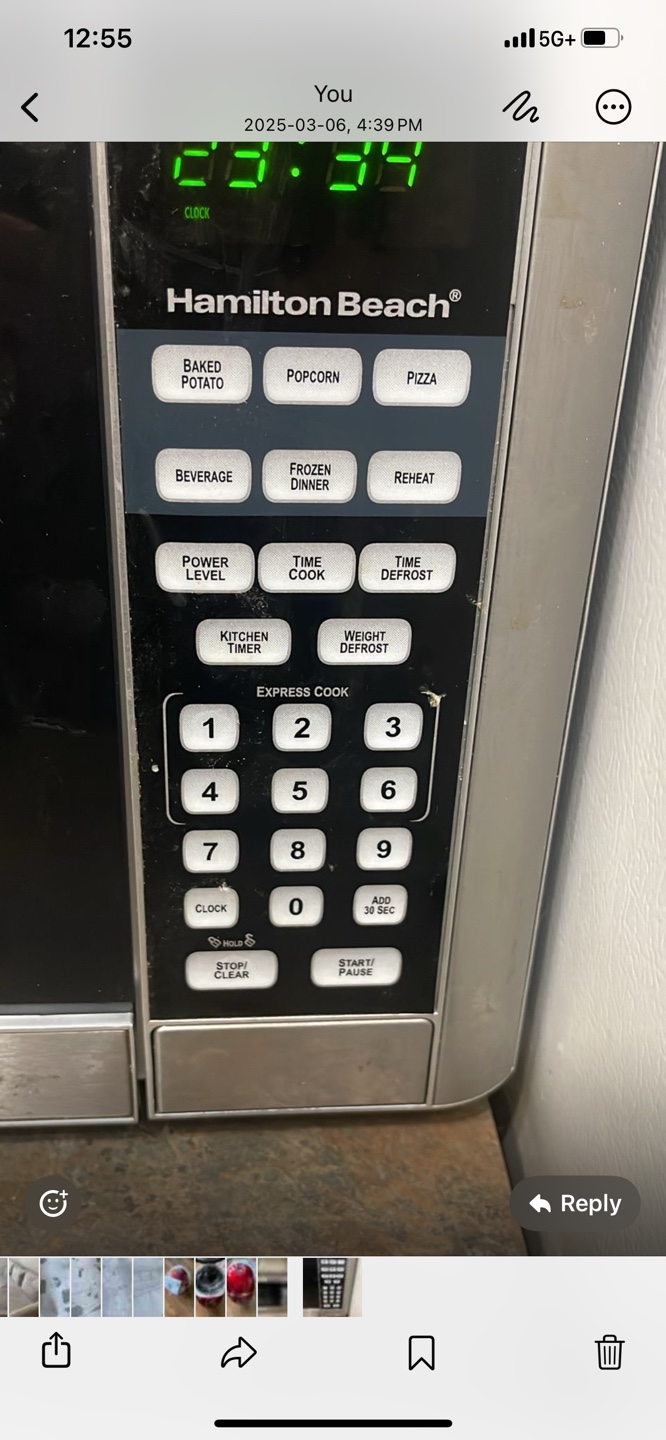 Hamilton Beach Microwave