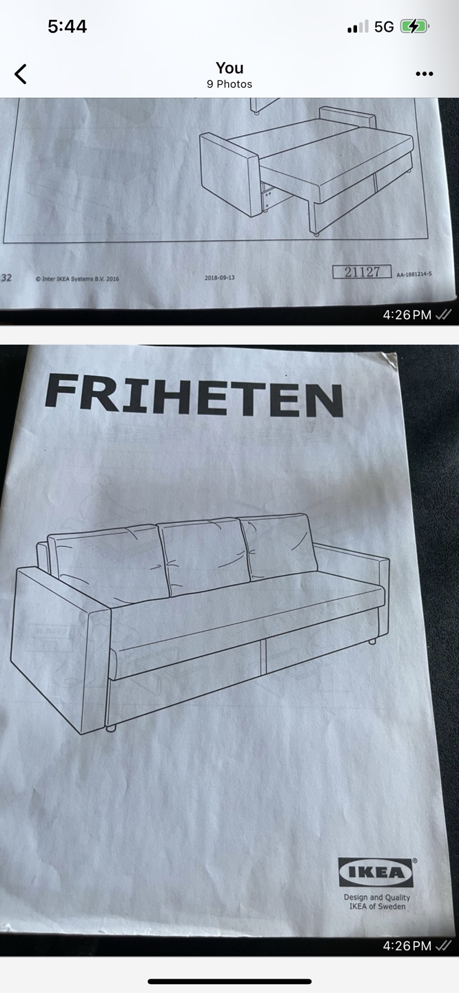 IKEA FRIHETEN Sofa Bed - photo 2