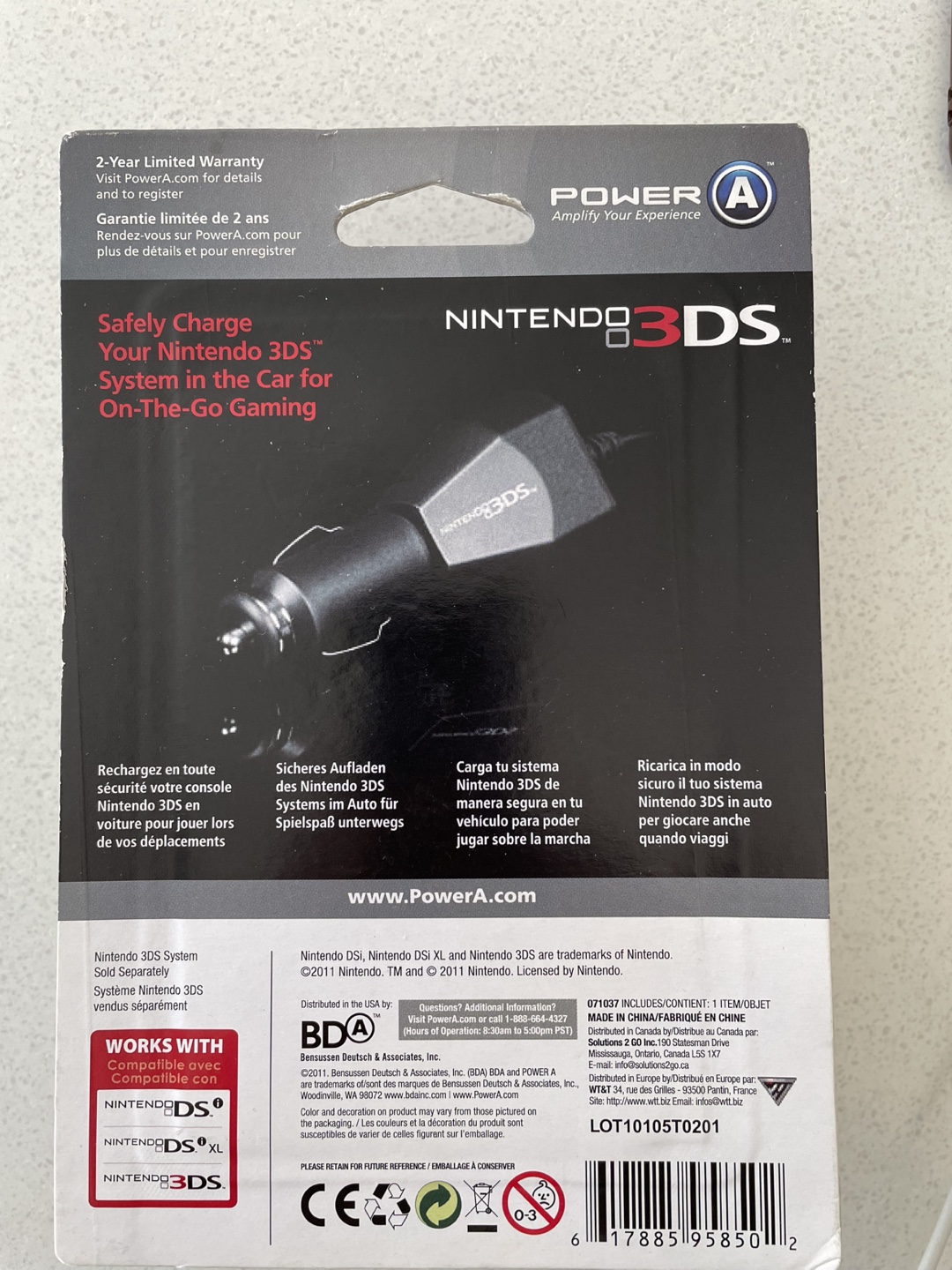 Nintendo 3DS Car Charger - PowerA