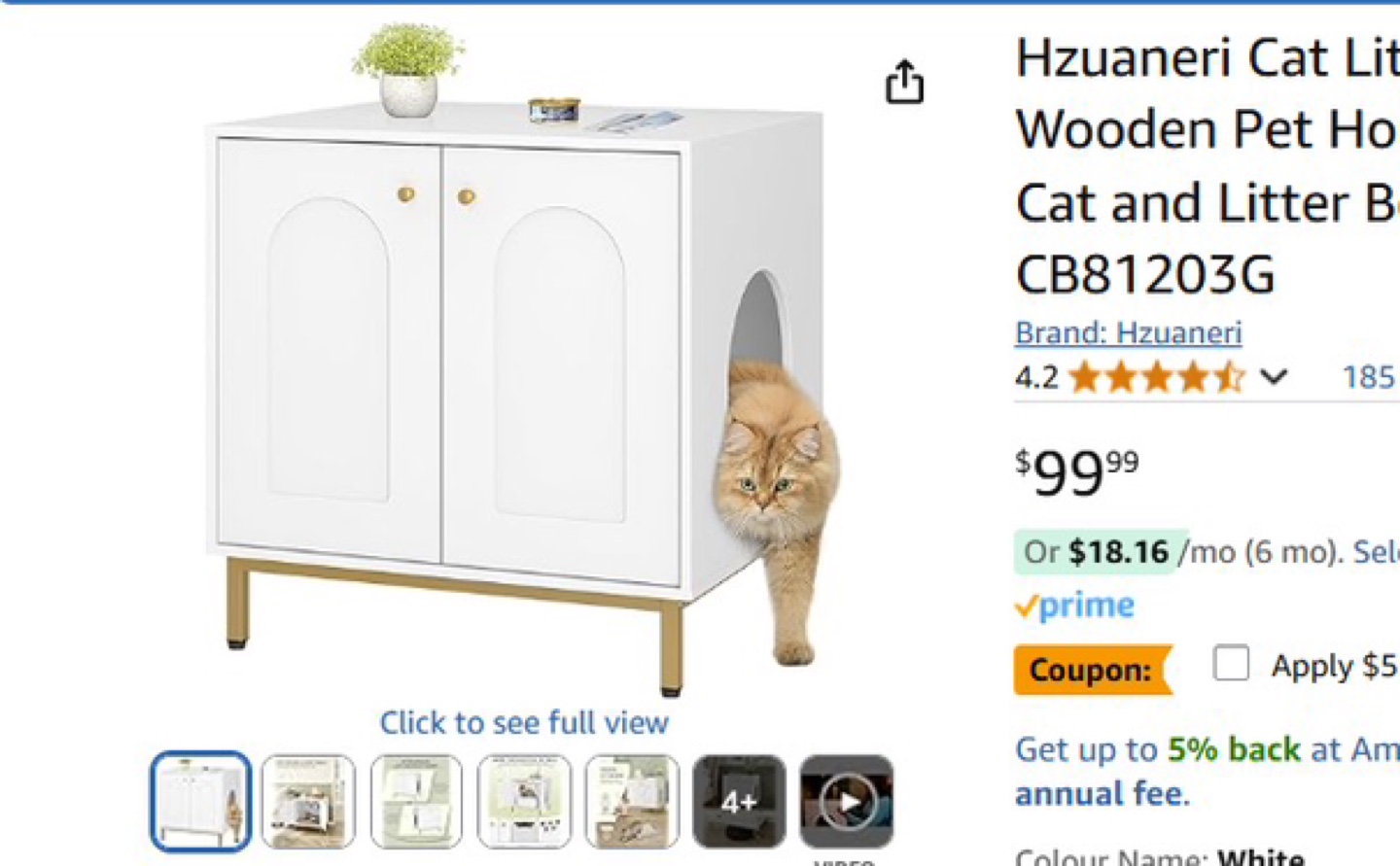 Cat Litter Box Cabinet - like NEW! - photo 2