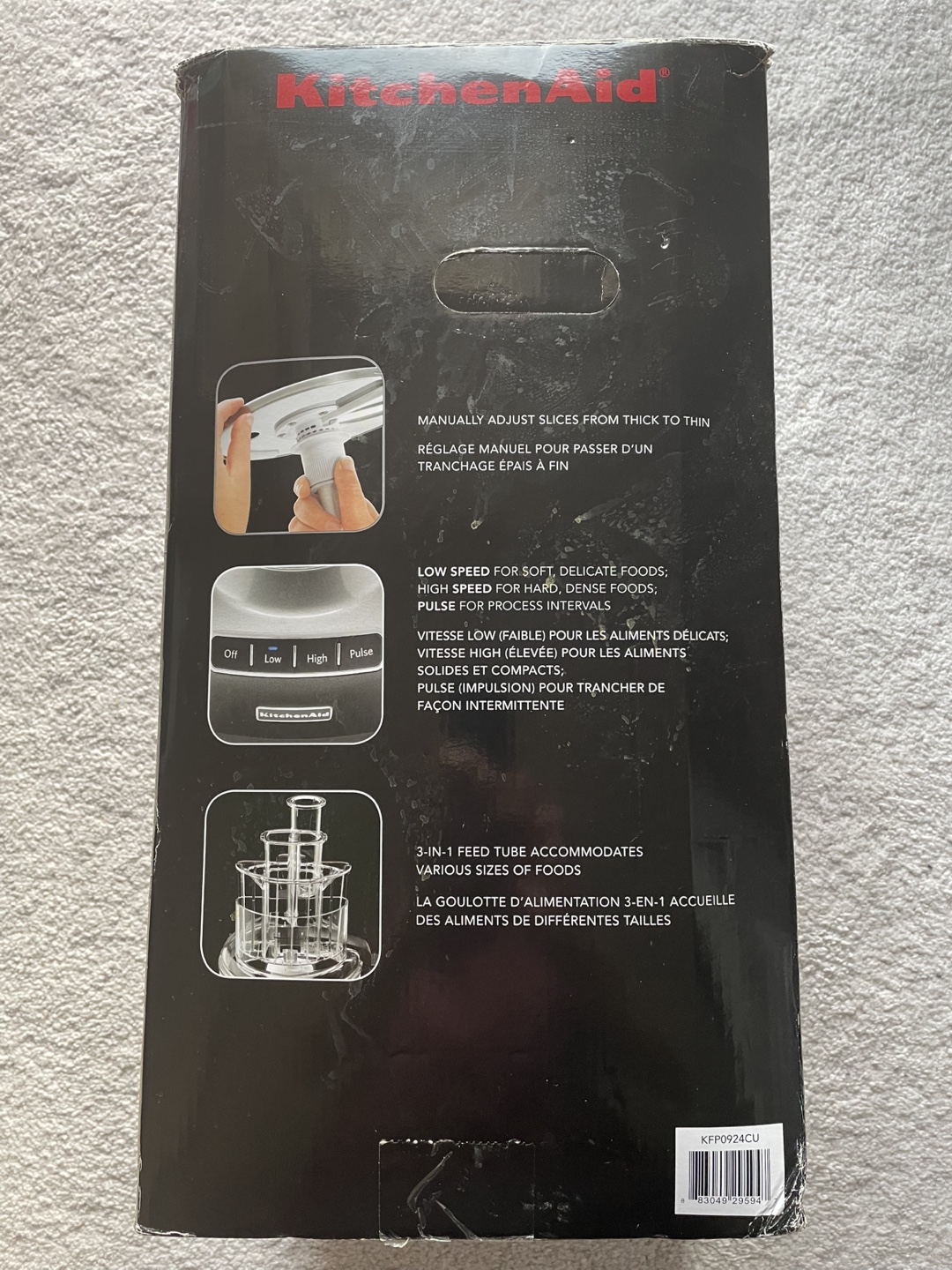 KitchenAid 9-Cup Food Processor - Silver - photo 3