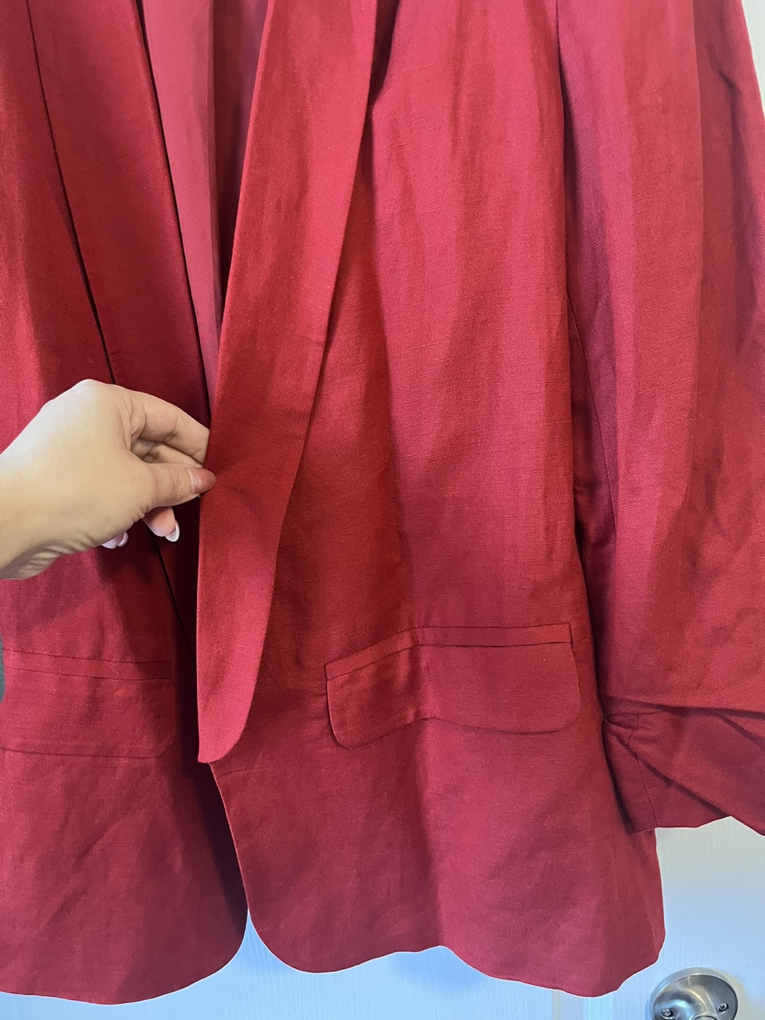 Melanie Lyne Red Blazer Size 12 - photo 3