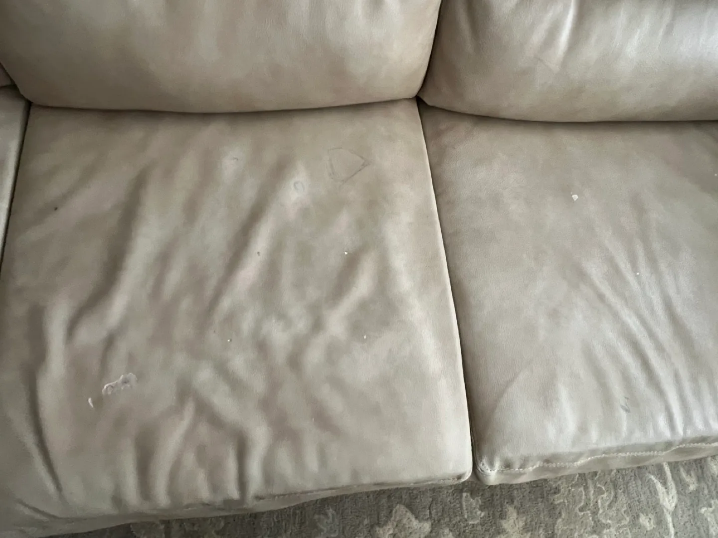 Beige Leather Sofa and Loveseat Set image indicator(4)