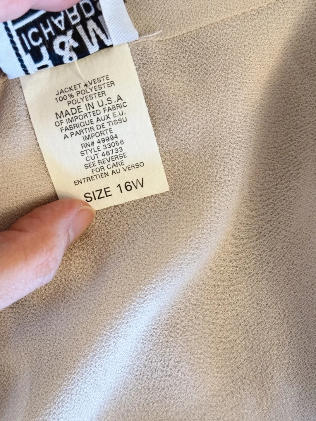 USA Vintage Beaded Chiffon Jacket image indicator(10)