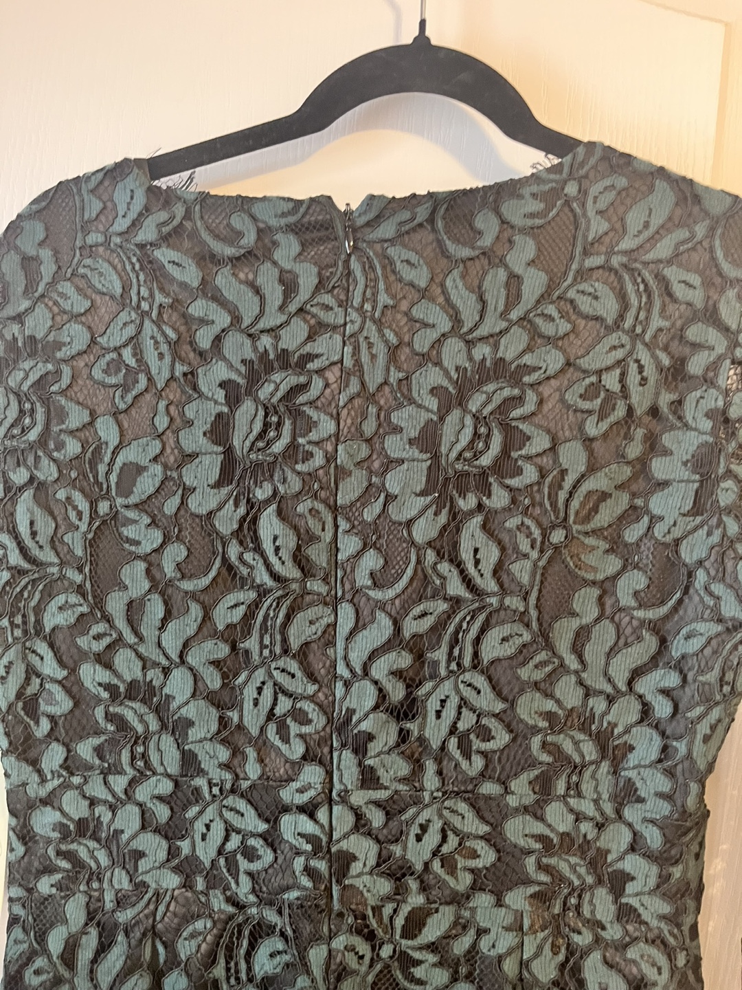 Elegant Elia J Dark Green Lace Dress, Size 8 - photo 4