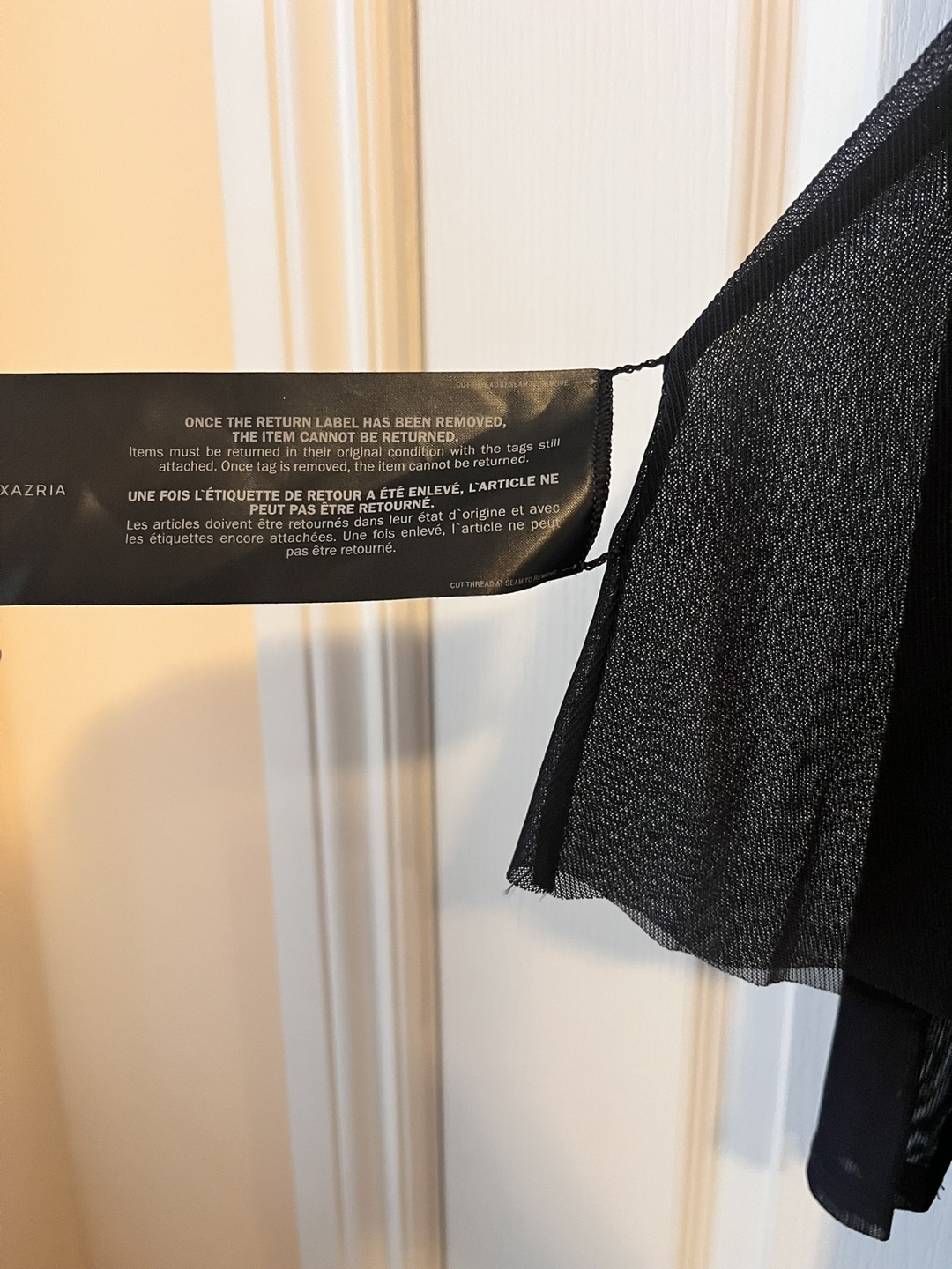 Black Mock Neck Overlay Dress - photo 4