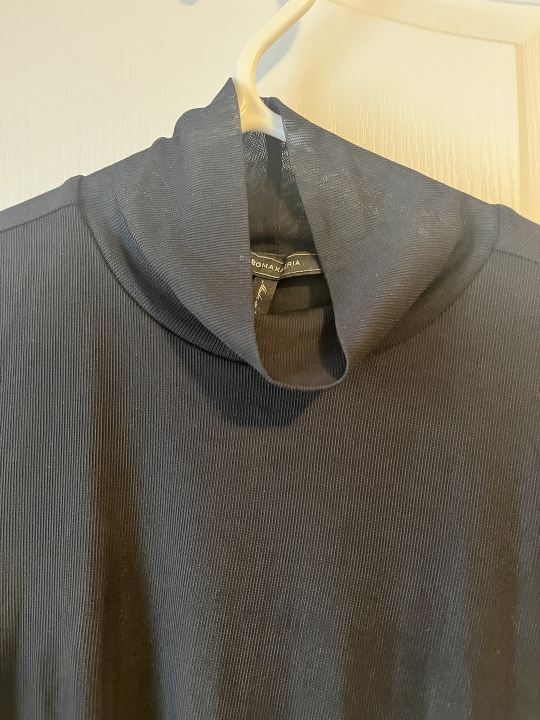 Black Mock Neck Overlay Dress - photo 3