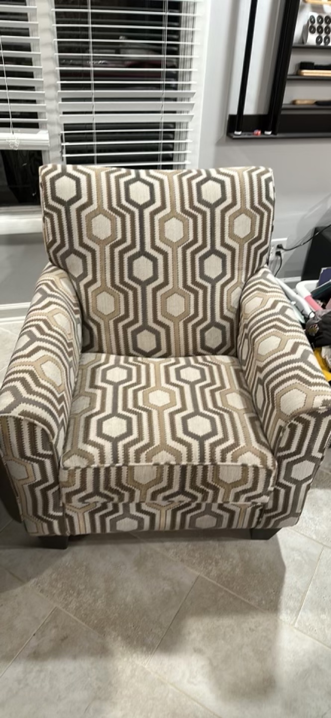 Geometric Accent Chair