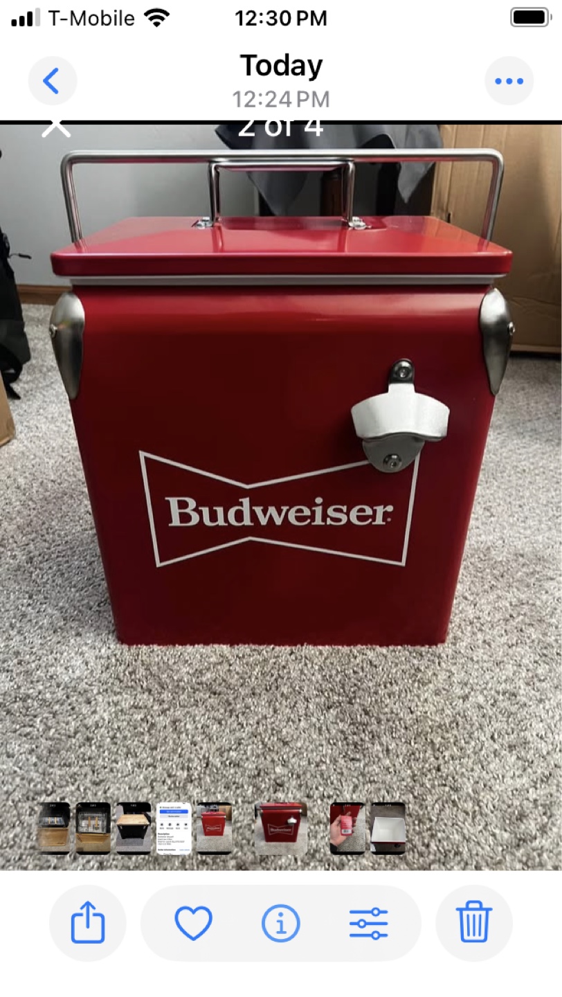 Budweiser Vintage Beverage Cooler - photo 3