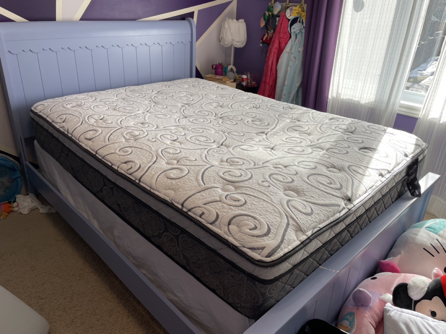 Bed Frame & box spring with Chiropractic Crescent Mattress - photo 2
