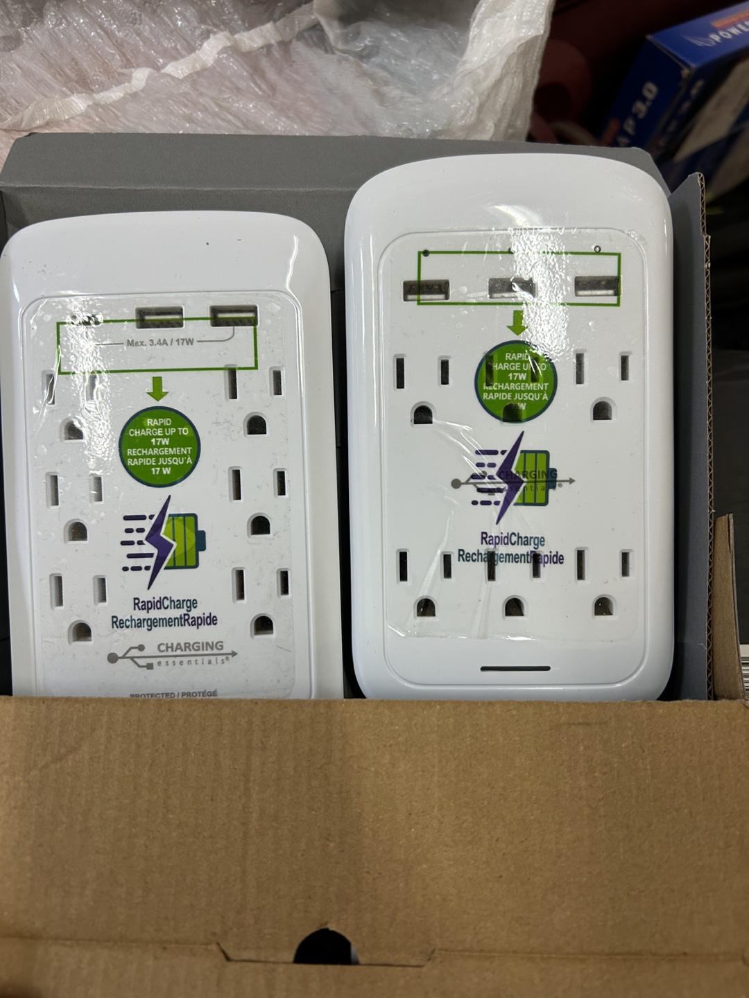 2-Pack RapidCharge Surge Protector Power Bar - photo 3