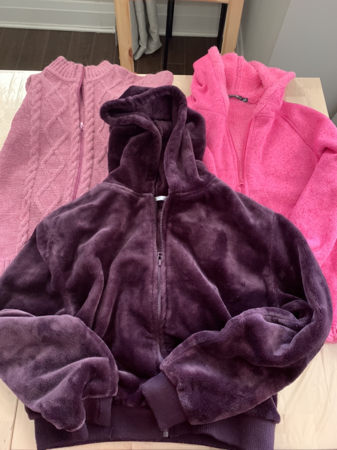 Three Women's Zip-Up Jackets