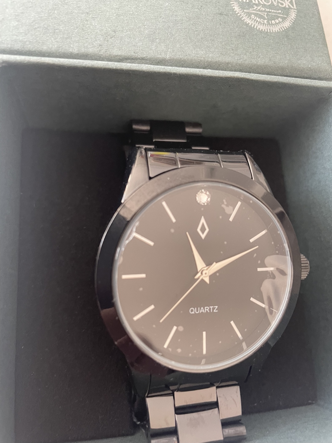 Nic & Syd Black Watch with Swarovski Crystals