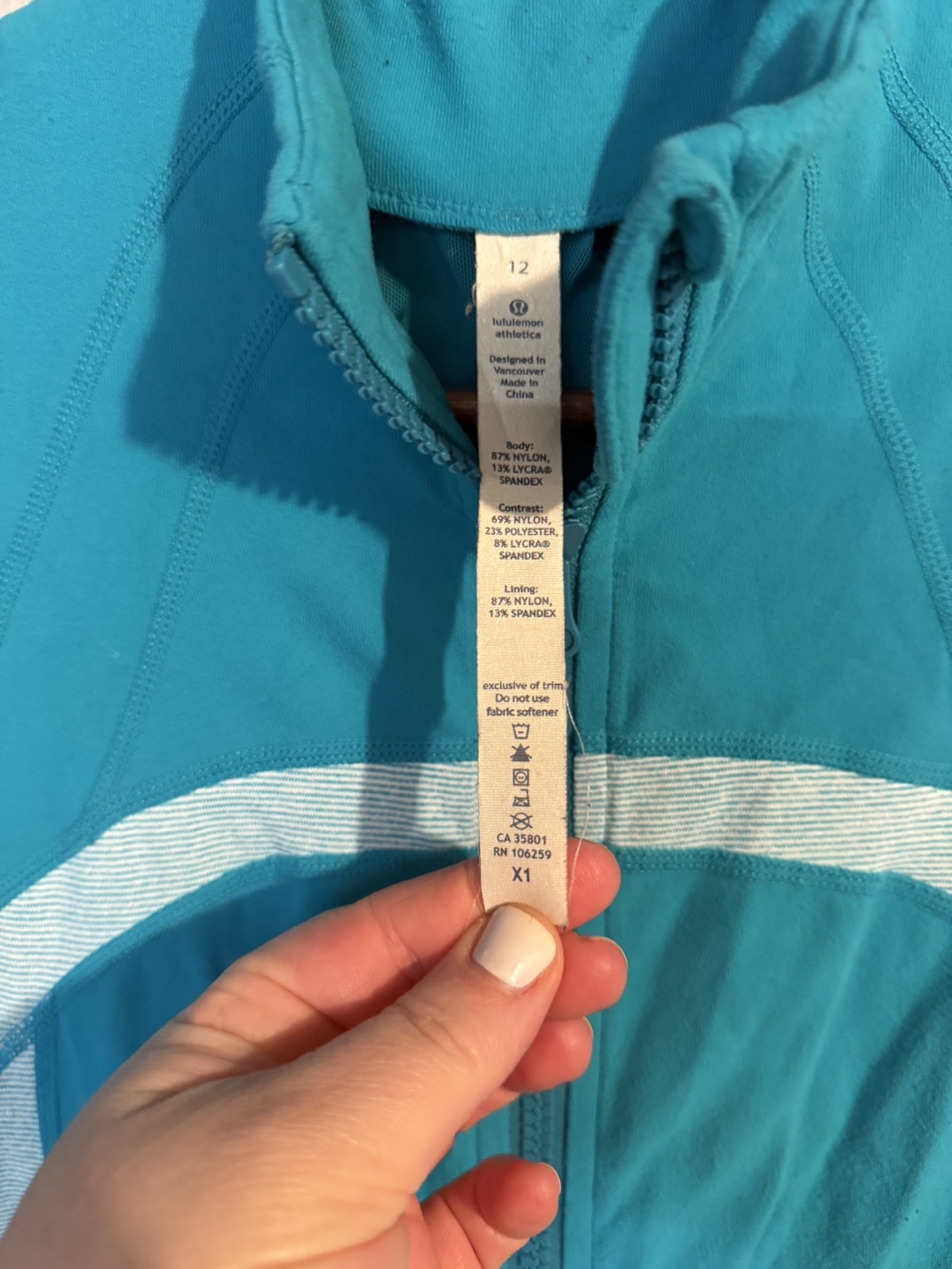 Lululemon Scuba Hoodie Size 12 Teal