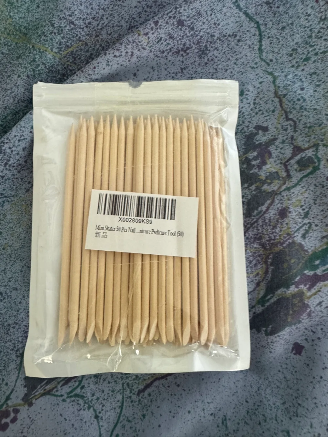 50 Mini Wooden cuticle sticks thumbnail