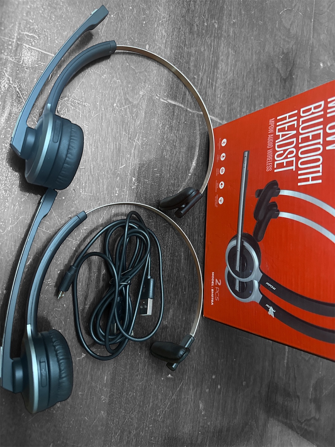 MPOW Bluetooth Headset - 2 Pack - photo 2