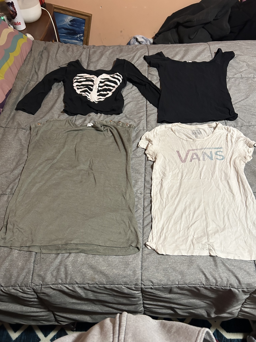 Bundle of women clothes mostly shirts - photo 2