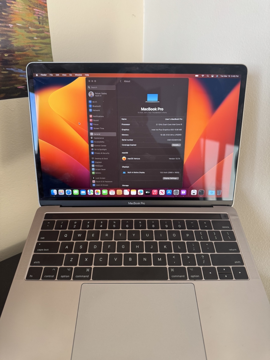 MacBook Pro 13-inch, 2017