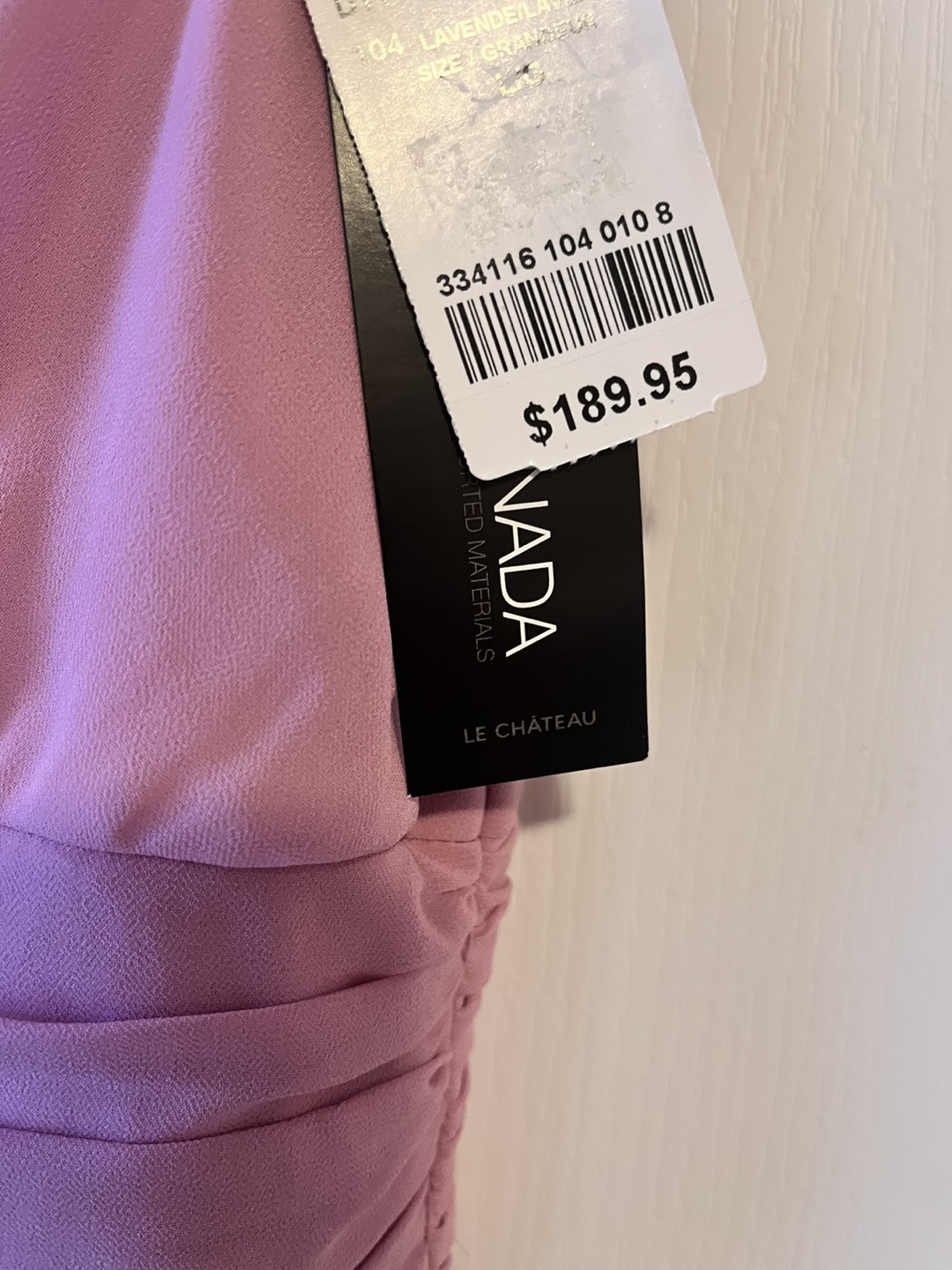 Le Chateau Lavender Maxi Dress Sz 10 - photo 3