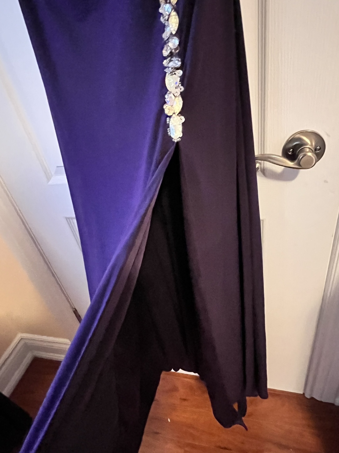 Stunning One-Shoulder Purple Evening Gown - photo 3