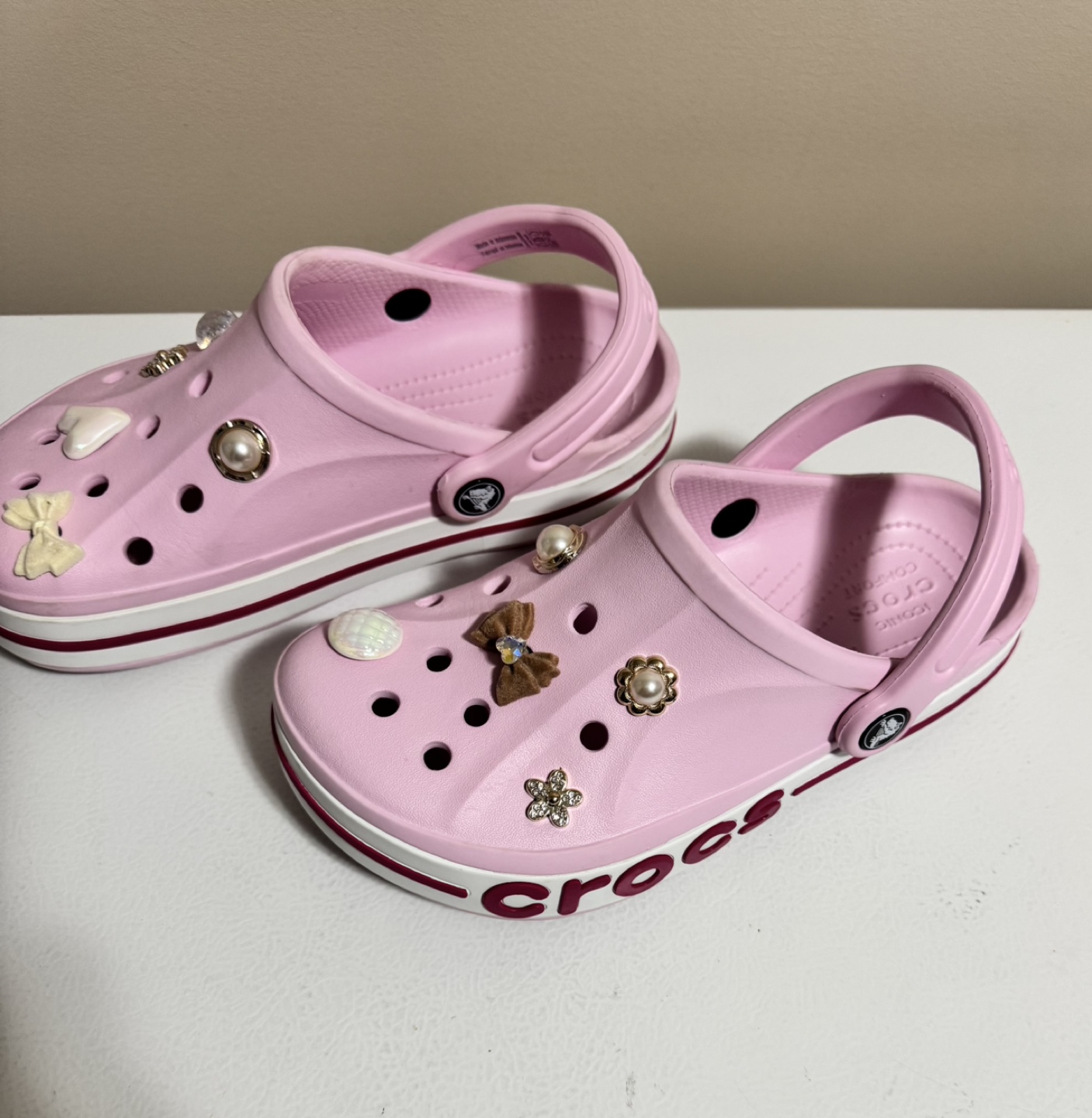 Pink Crocs Jibbitz Decorated Clogs - photo 3